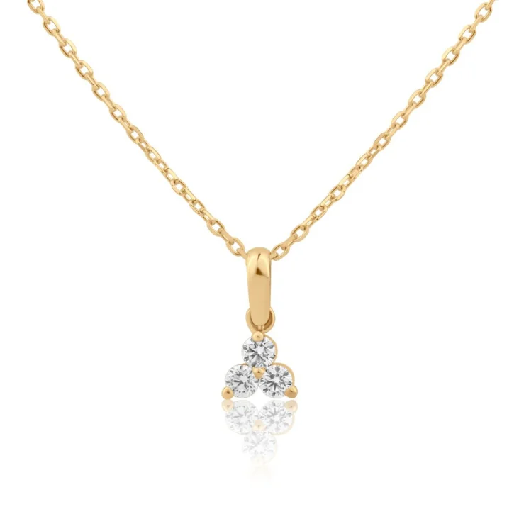 Pendentif trèfle Excellence Or jaune 750/1000 & Diamants