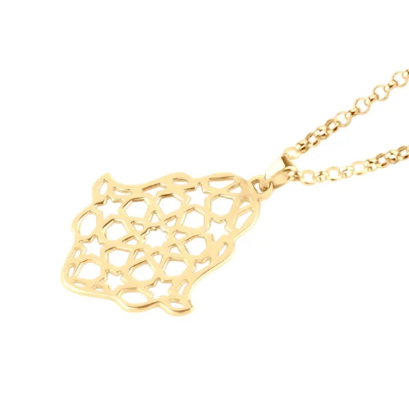 Pendentif Khmissa Excellence Or jaune 750/1000
