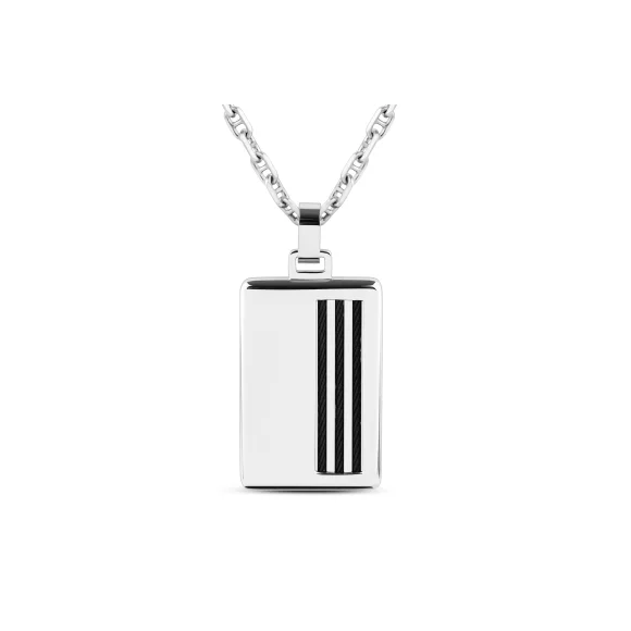 Pendentif Excellence Acier 316L & Or 18K