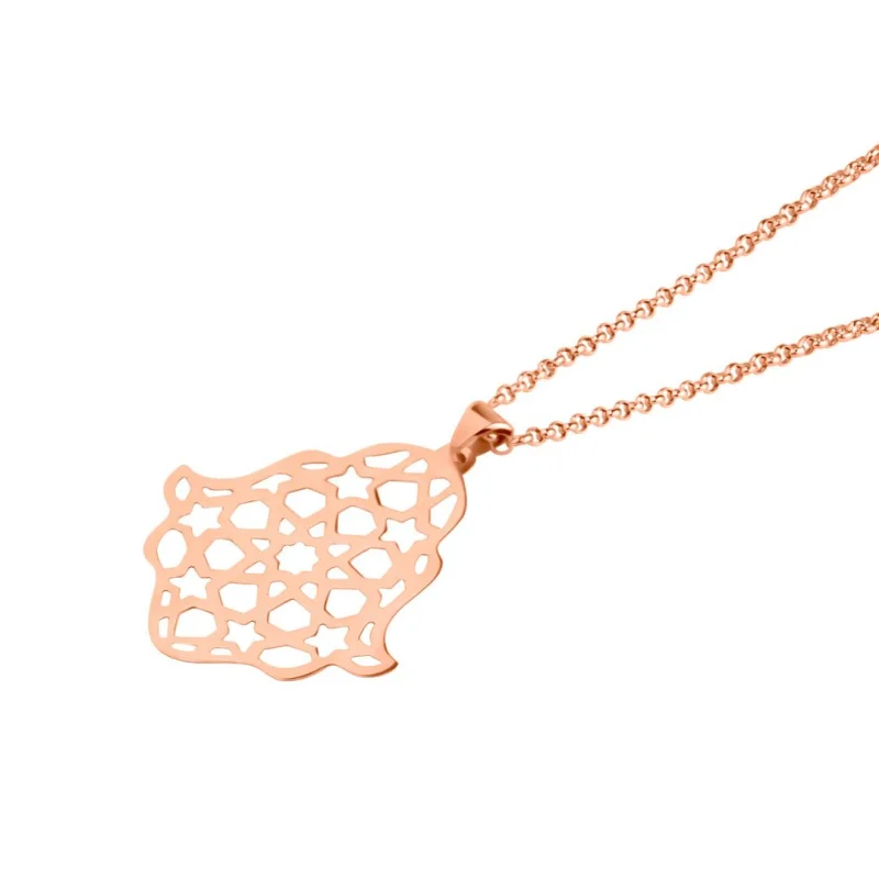 Pendentif Khmissa Excellence Or rose... Pendentif Khmissa Excellence Or rose...