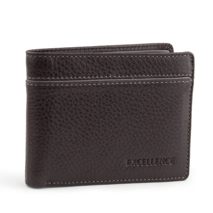 Porte Feuille RFID Excellence Cuir veritable Italie Marron