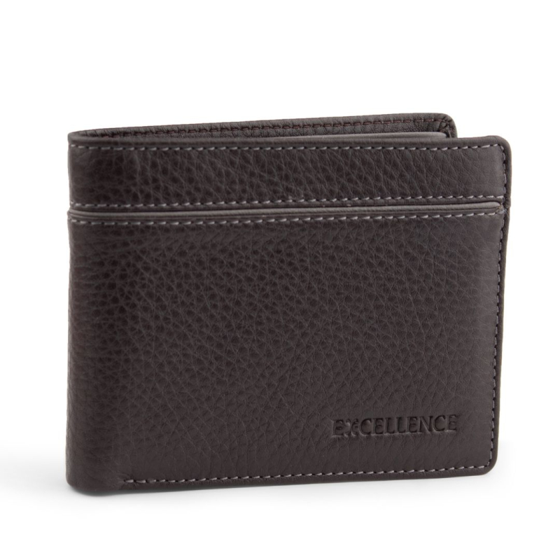 Porte Feuille RFID Excellence Cuir veritable Italie Marron