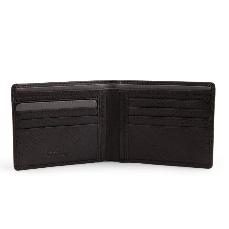 Porte Feuille RFID Excellence Cuir veritable Italie Marron 2