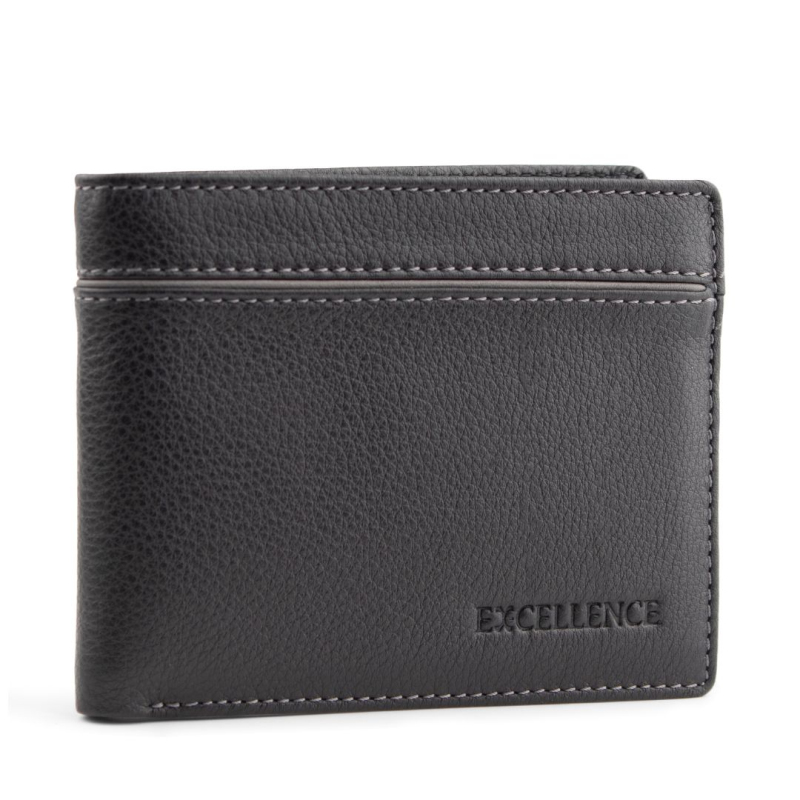 Porte Feuille Excellence RFID Cuir veritable Italie Noir