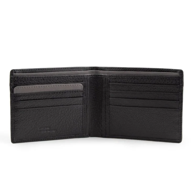 Porte Feuille Excellence RFID Cuir veritable Italie Noir 2