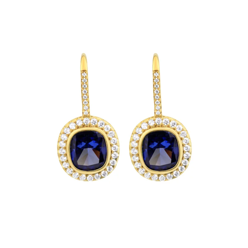 Boucles serties de zirconiums Boucles serties de zirconiums