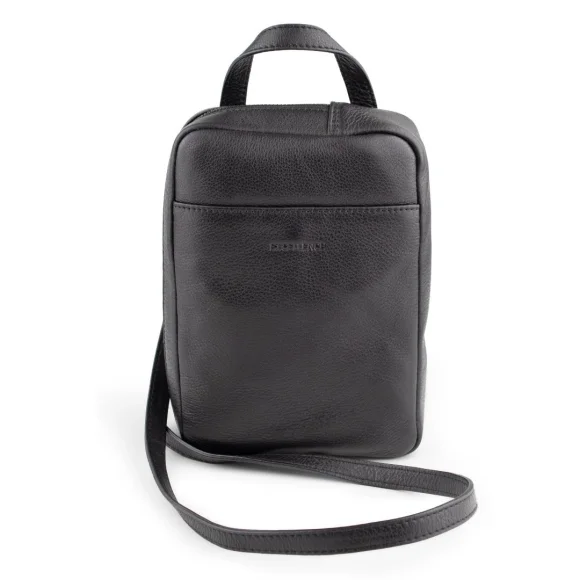 Bandoulière Excellence cuir véritable Italie noir
