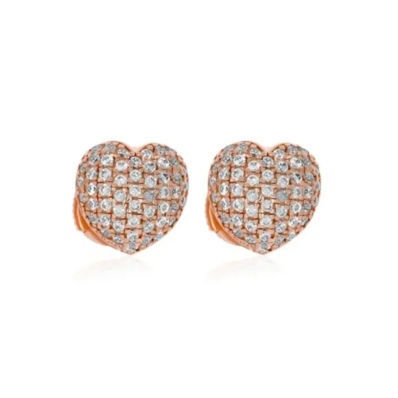 Puces d'oreille Excellence Argent 925 R.Gold