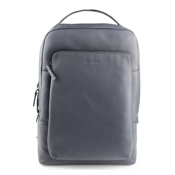 Sac a dos Excellence cuir véritable Italie bleu