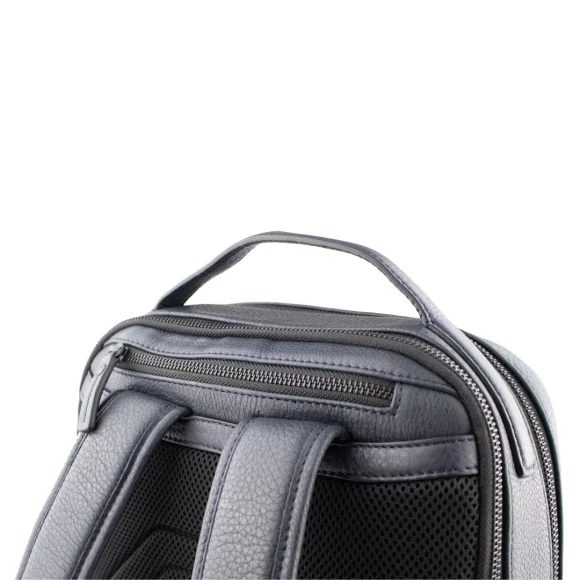 Sac a dos Excellence cuir véritable Italie bleu