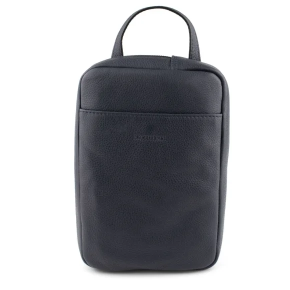 Bandoulière Excellence cuir véritable Italie bleu