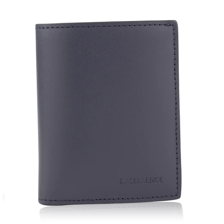 Porte-Cartes Excellence Cuir véritable Italie bleu
