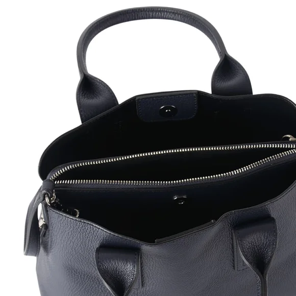 Sac à main Excellence en Cuir de veau Italien bleu