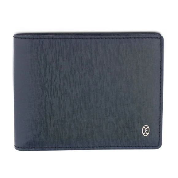 Porte Feuille Excellence Cuir veritable Italie Bleu