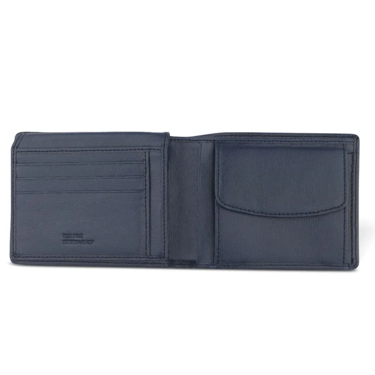Porte Feuille Excellence Cuir veritable Italie Bleu 2
