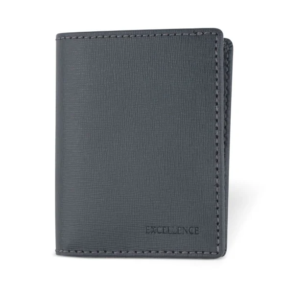 Porte-Cartes Excellence Cuir veritable Italie gris