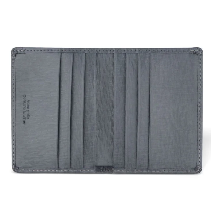 Porte-Cartes Excellence Cuir veritable Italie gris 2