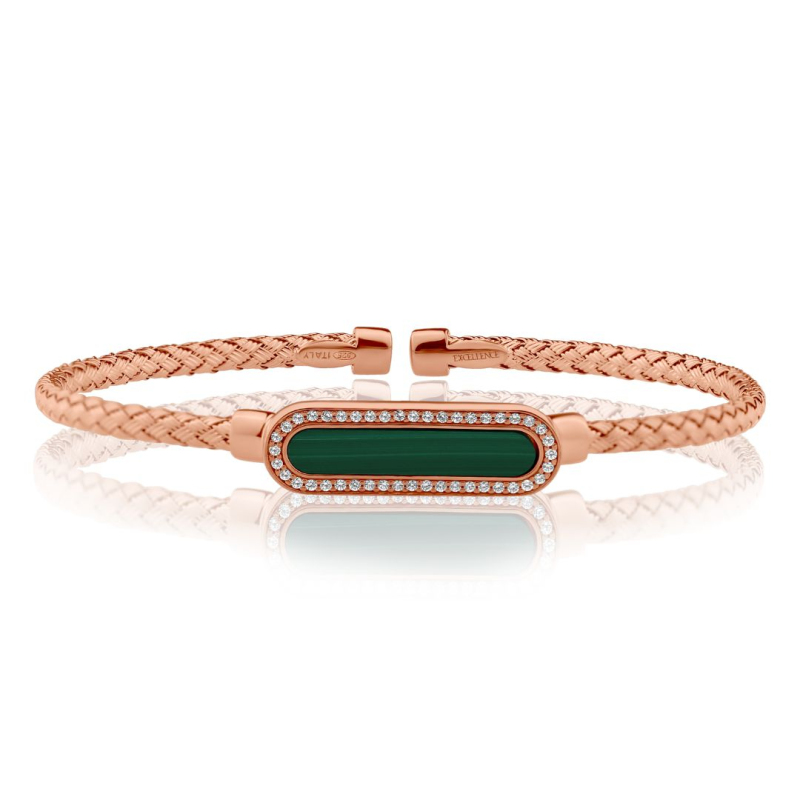 Bracelet Treccia Excellence Argent 925 RG & MLK - Medium