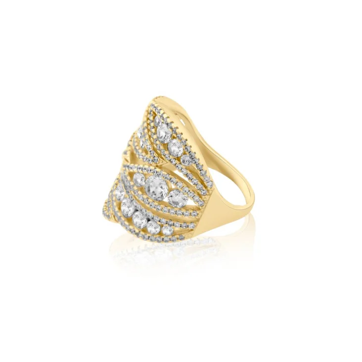 Bague Excellence Plaqué Or 18K 3Mic 2