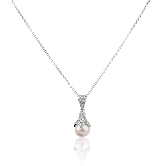 Pendentif Excellence Or gris 750/1000, Diamant & FWP