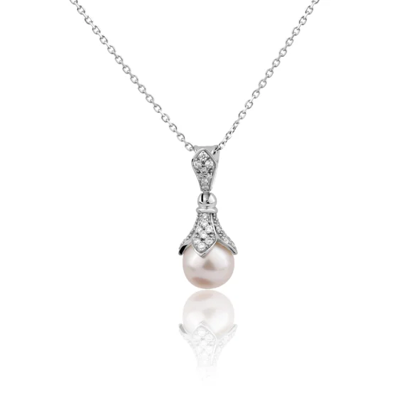 Pendentif Excellence Or gris 750/1000, Diamant & FWP