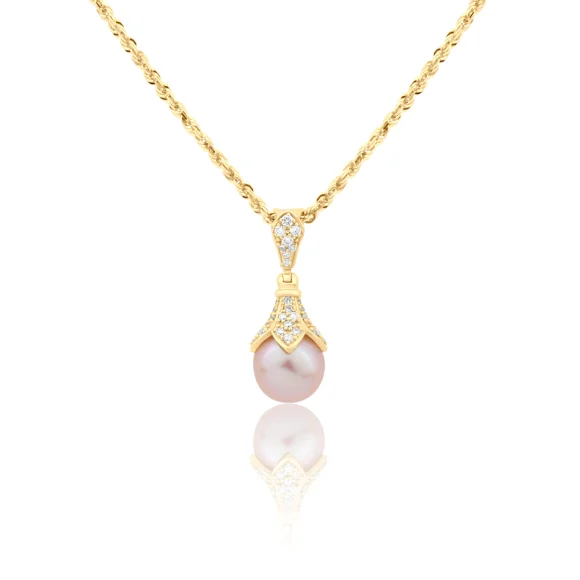 Pendentif Excellence Or jaune 750/1000, Diamants & FWP