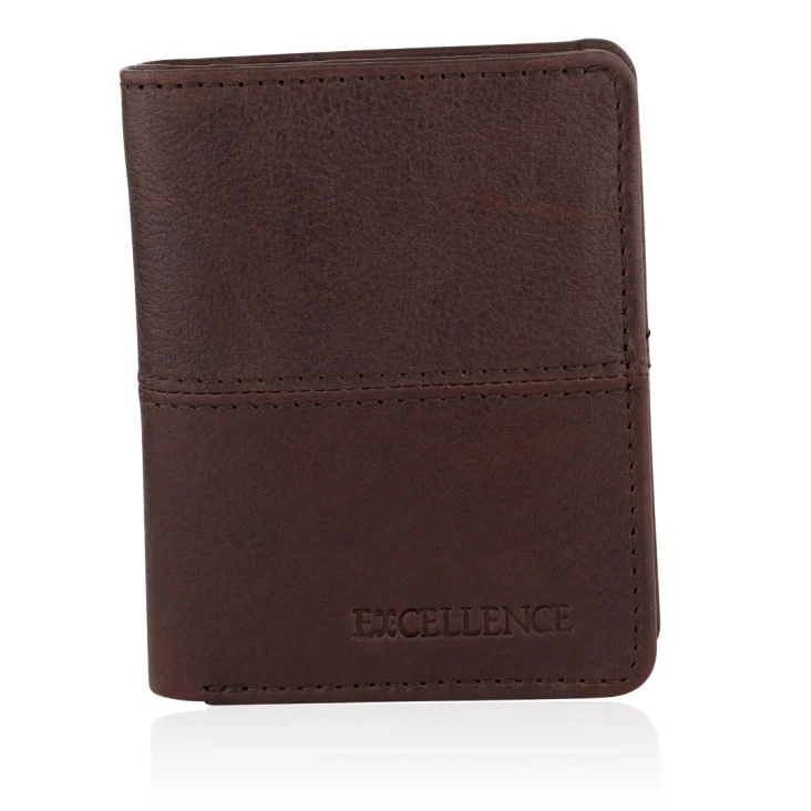 Porte Carte Excellence en Cuir veritable Italie Marron