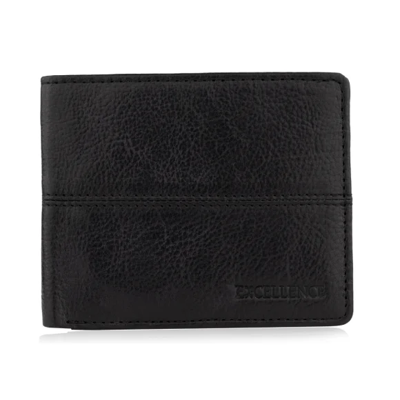 PorteFeuille Excellence Cuir veritable Italie Noir