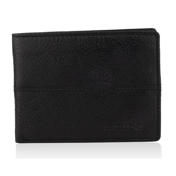 PorteFeuille Excellence Cuir veritable Italie Noir