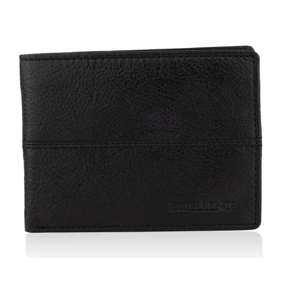 PorteFeuille Excellence Cuir veritable Italie Noir