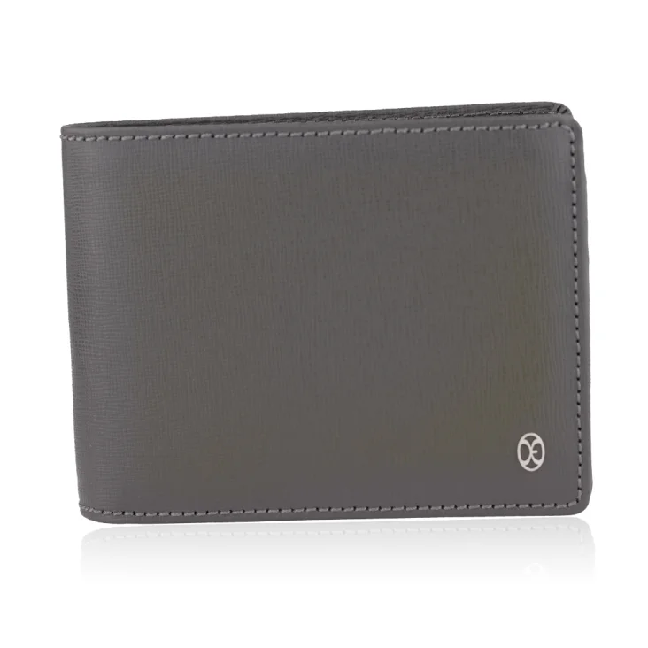 PorteFeuille Excellence Cuir veritable Italie Gris