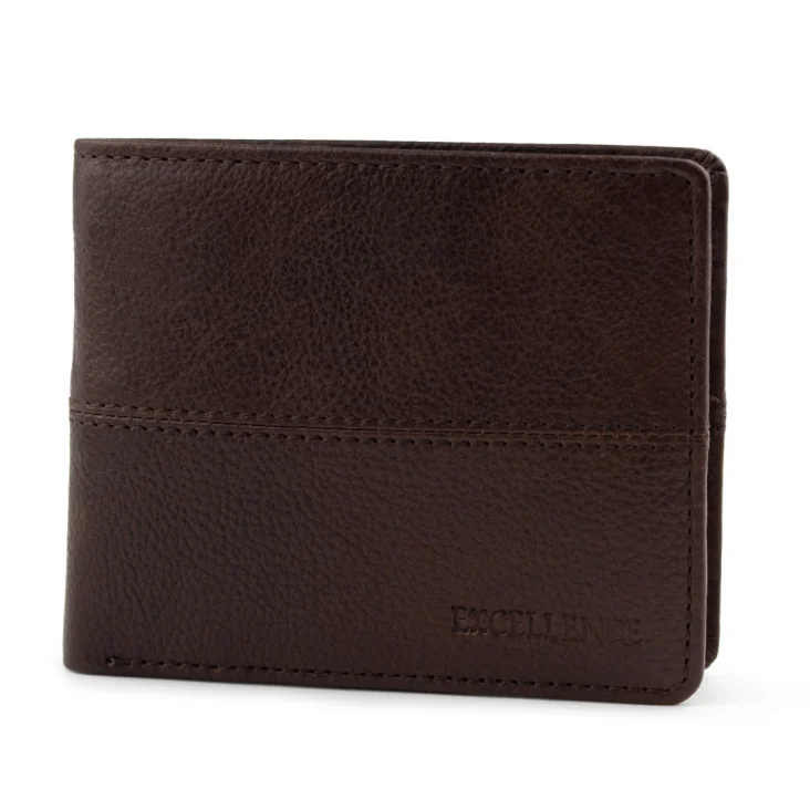 Porte Feuille Excellence Cuir veritable Italie Marron