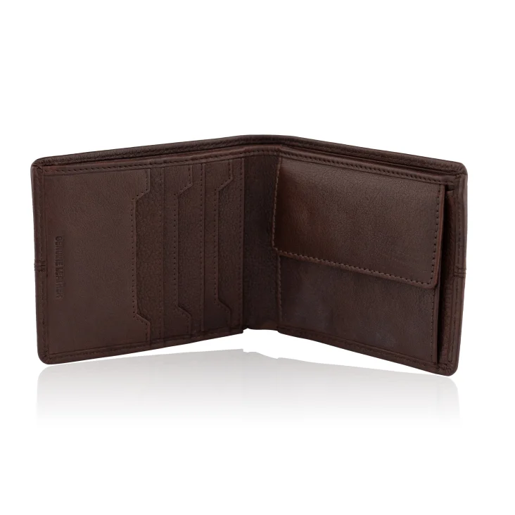 Porte Feuille Excellence Cuir veritable Italie Marron 2