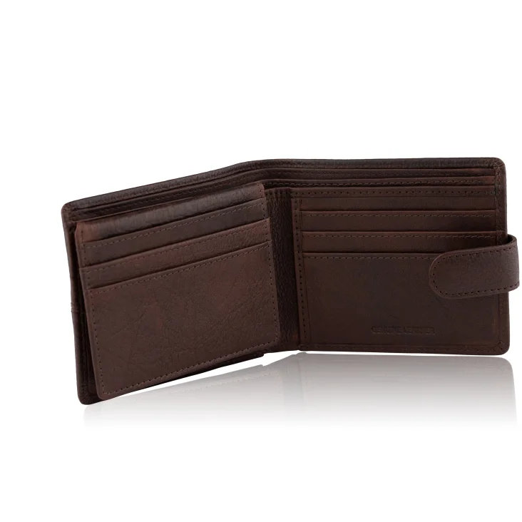 Porte Feuille Excellence Cuir veritable Italie Marron 2