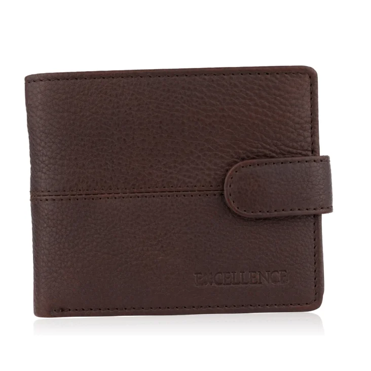 Porte Feuille Excellence Cuir veritable Italie Marron