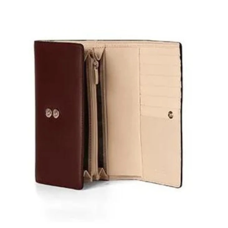 Portefeuille Excellence en Cuir de veau Italien bordeaux 2