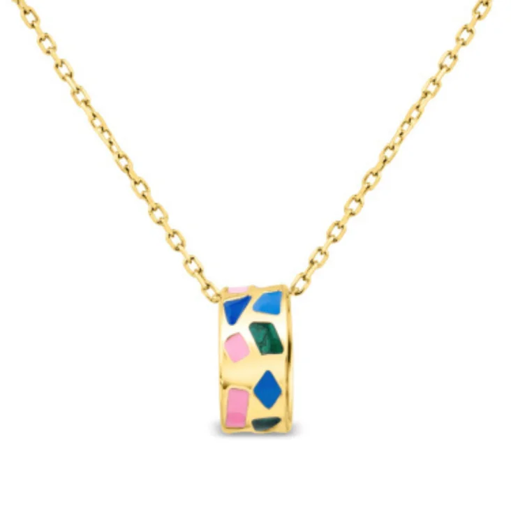 Pendentif Anneau Excellence Plaqué Or 18K 3Mic