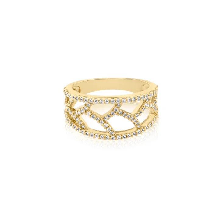 Bague Excellence Plaqué Or 18K 3Mic