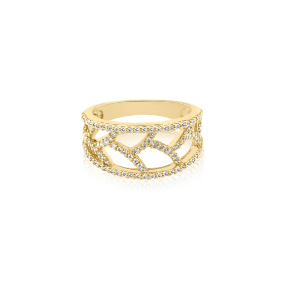 Bague Excellence Plaqué Or 18K 3Mic