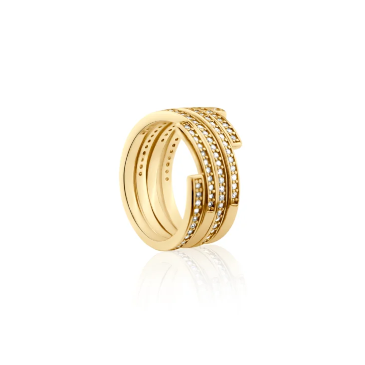 Bague Excellence Plaqué Or 18K 3Mic 2