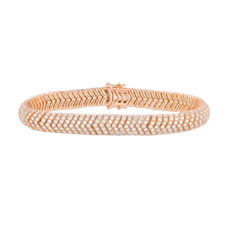 Bracelet Excellence Or rose 750/1000 & Diamants
