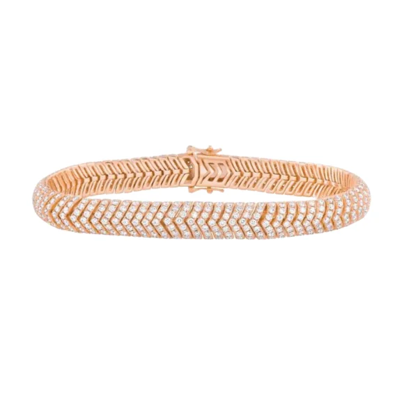 Bracelet Excellence Or rose 750/1000 & Diamants