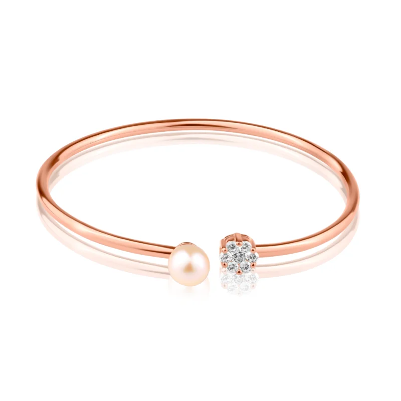 Bracelet rhodié en rose