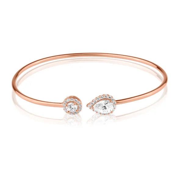 Bracelet en argent rhodié en rose