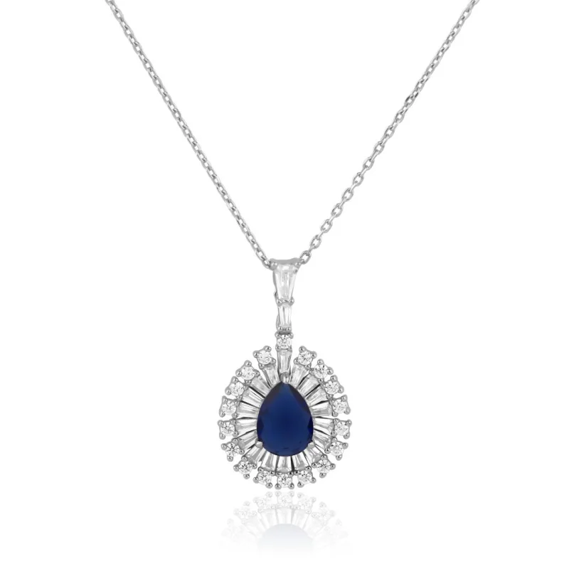 Pendentif poire Excellence Argent 925... Pendentif poire Excellence Argent 925...