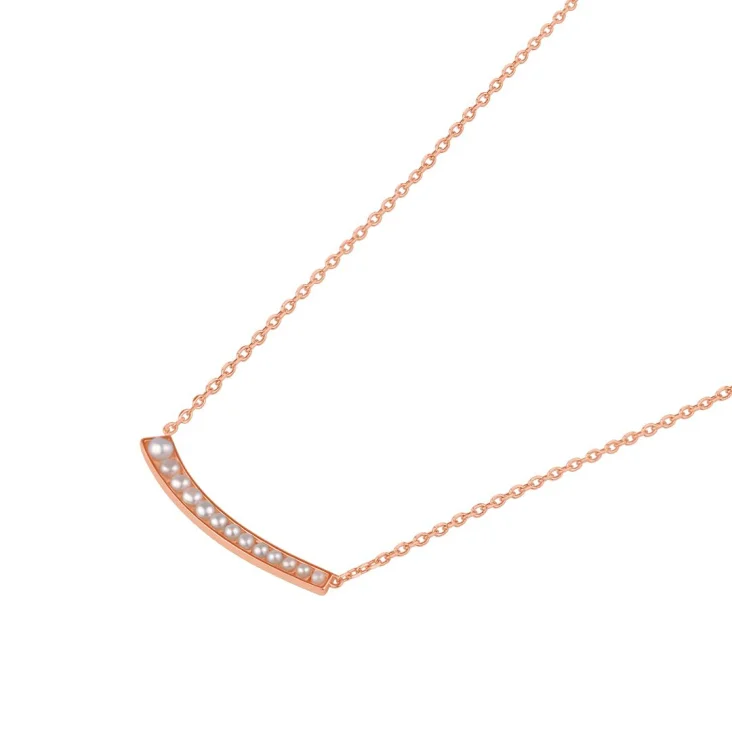 Collier Excellence Argent 925 rhodié et orné de perles de... 2