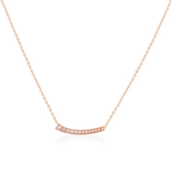 Collier Excellence Argent 925 rhodié et orné de perles de culture d'eau douce