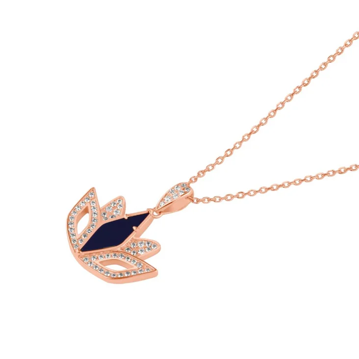 Pendentif Tulipe Excellence Argent 925 R.Gold & LPS 2