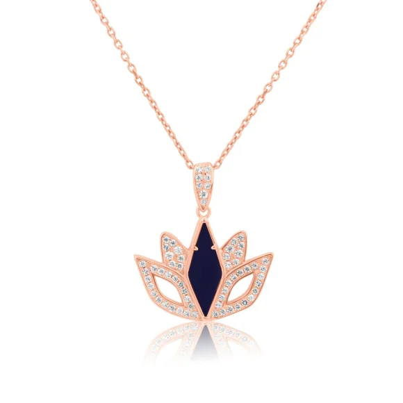 Pendentif Tulipe Excellence Argent 925 R.Gold & LPS