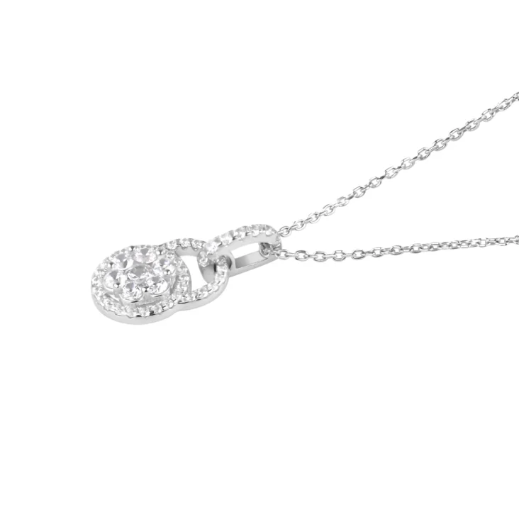 Pendentif marguerite Excellence Argent 925 Rh 2